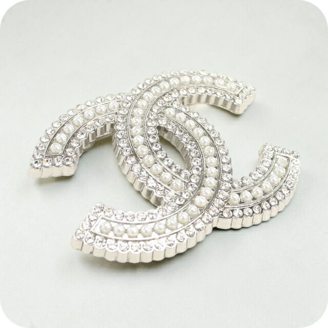 中古 シャネル ブローチ レディース ブランド CHANEL ココマーク シルバー アクセサリー USDCH109930011