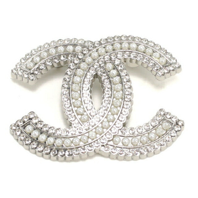 中古 シャネル ブローチ レディース ブランド CHANEL ココマーク シルバー アクセサリー USDCH109930011