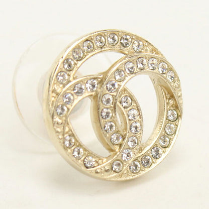 中古 シャネル ピアス レディース ブランド CHANEL ラインストーン ゴールド アクセサリー USDCH115215011