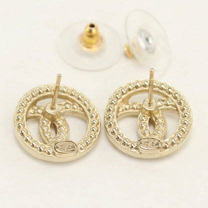 中古 シャネル ピアス レディース ブランド CHANEL ラインストーン ゴールド アクセサリー USDCH115215011