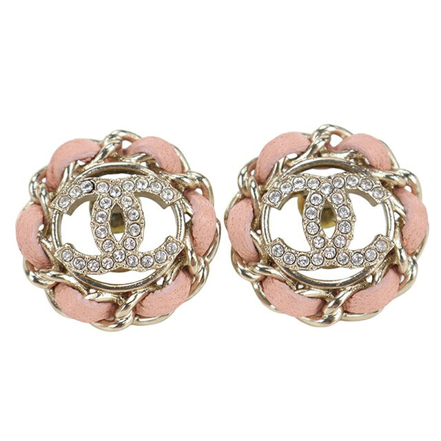 中古 シャネル ピアス レディース ブランド CHANEL ココマーク ラインストーン ゴールド アクセサリー USDCH115790011