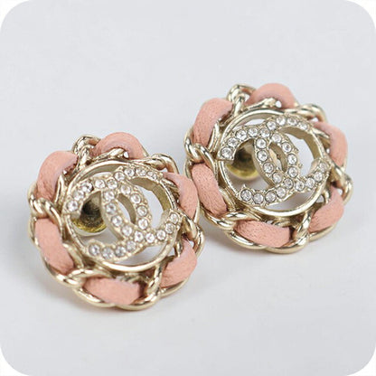 中古 シャネル ピアス レディース ブランド CHANEL ココマーク ラインストーン ゴールド アクセサリー USDCH115790011