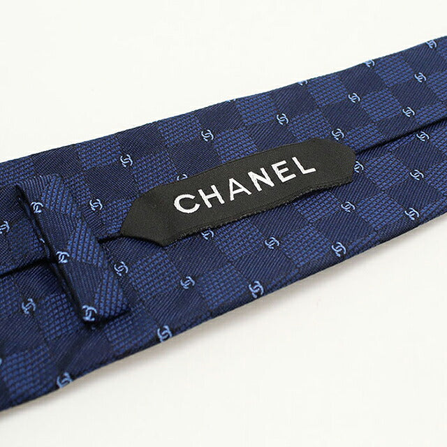 中古 シャネル ネクタイ メンズ ブランド CHANEL ネイビー USDCH116867011