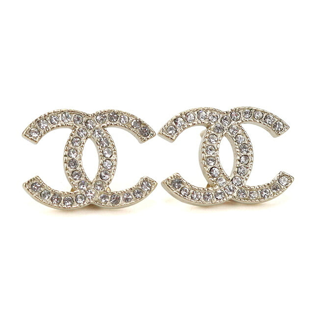 中古 シャネル ピアス レディース ブランド CHANEL ココマーク ラインストーン CH117402 ゴールド アクセサリー USDCH117402011