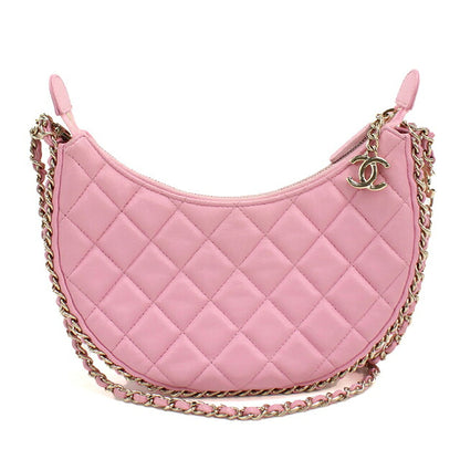 中古 シャネル ショルダーバッグ レディース ブランド CHANEL マトラッセ スモール ホーボーバッグ AS3917 ピンク USDCH117755011
