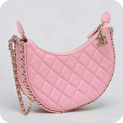 中古 シャネル ショルダーバッグ レディース ブランド CHANEL マトラッセ スモール ホーボーバッグ AS3917 ピンク USDCH117755011