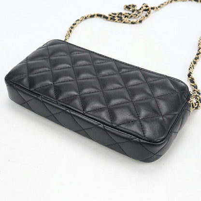 中古 シャネル チェーンウォレット レディース ブランド CHANEL マトラッセ  ブラック USDCH118539011