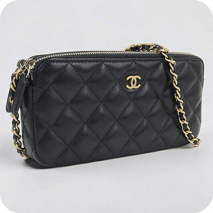 中古 シャネル チェーンウォレット レディース ブランド CHANEL マトラッセ  ブラック USDCH118539011