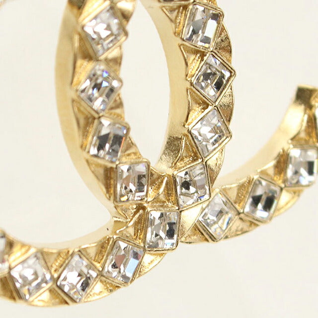 中古 シャネル ブローチ レディース ブランド CHANEL ココマーク ラインストーン ゴールド アクセサリー USDCH118563011