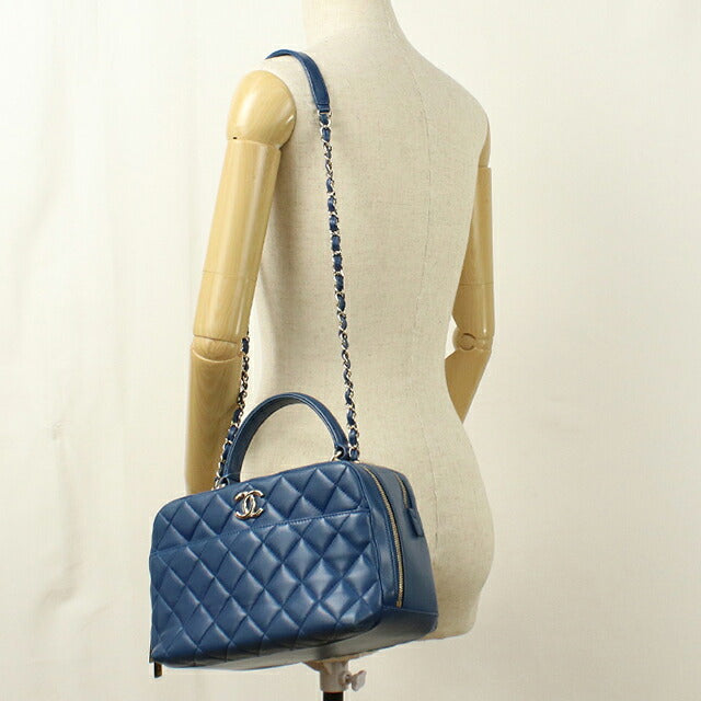 中古 シャネル ハンドバッグ レディース ブランド CHANEL マトラッセ  ブルー USDCH119041011
