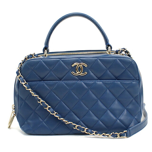 中古 シャネル ハンドバッグ レディース ブランド CHANEL マトラッセ  ブルー USDCH119041011