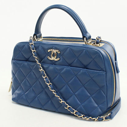 中古 シャネル ハンドバッグ レディース ブランド CHANEL マトラッセ  ブルー USDCH119041011