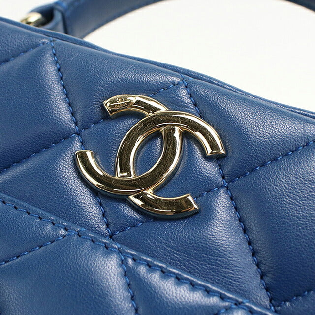 中古 シャネル ハンドバッグ レディース ブランド CHANEL マトラッセ  ブルー USDCH119041011