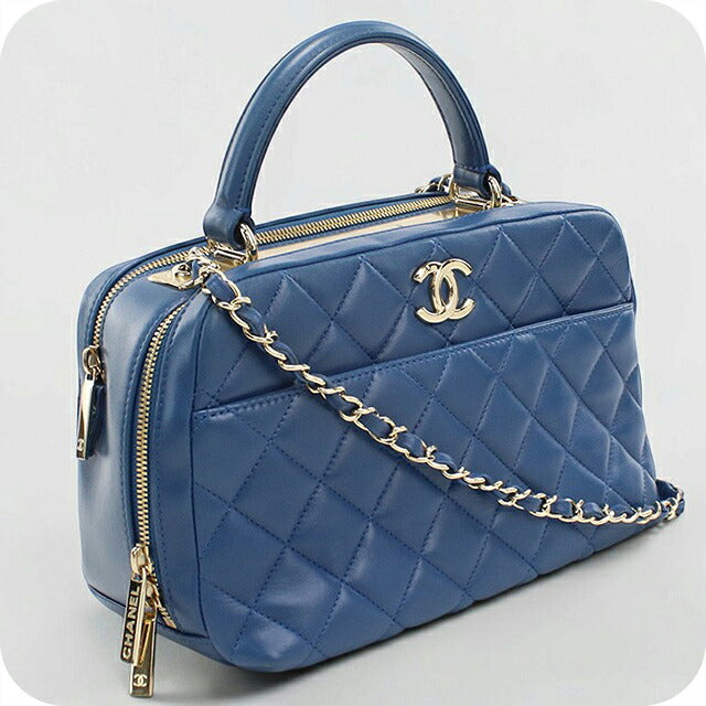 中古 シャネル ハンドバッグ レディース ブランド CHANEL マトラッセ  ブルー USDCH119041011