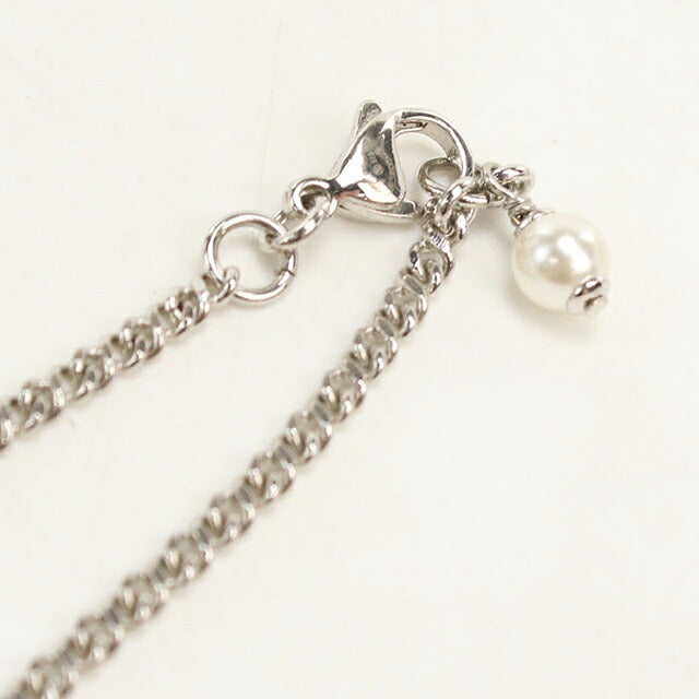 中古 シャネル ネックレス レディース ブランド CHANEL ココマーク ラインストーン シルバー アクセサリー USDCH119072011