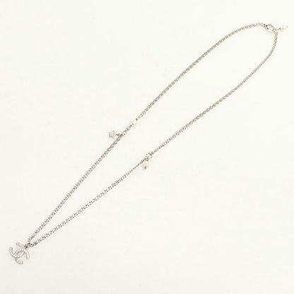 中古 シャネル ネックレス レディース ブランド CHANEL ココマーク ラインストーン シルバー アクセサリー USDCH119072011
