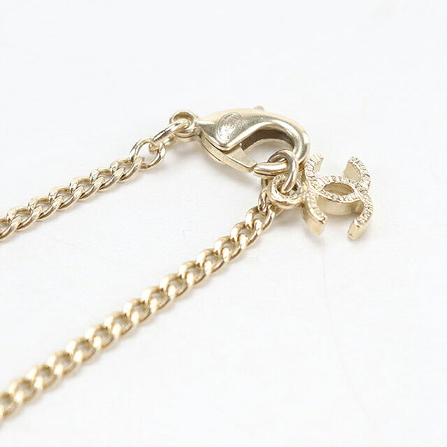 中古 シャネル ネックレス レディース ブランド CHANEL ココマーク ラインストーン ゴールド アクセサリー USDCH119338011