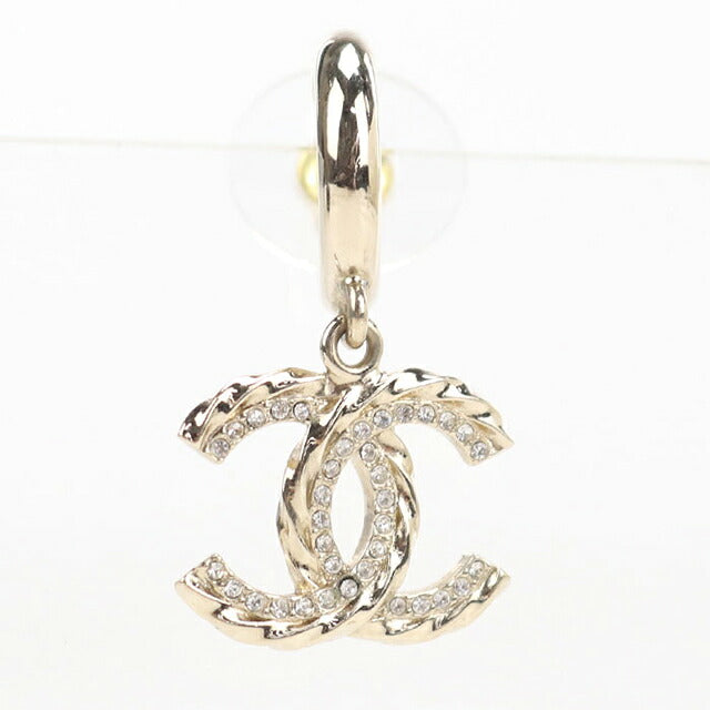 中古 シャネル ピアス レディース ブランド CHANEL ココマーク ラインストーン ゴールド アクセサリー USDCH120789011