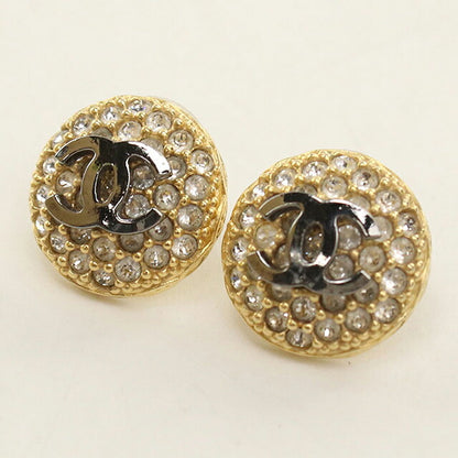 中古 シャネル ピアス レディース ブランド CHANEL  ラインストーン ゴールド アクセサリー USDCH120962011
