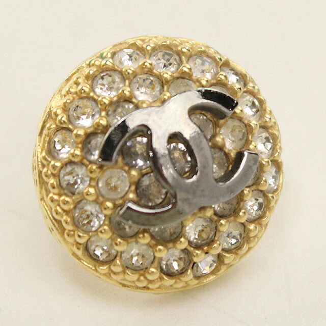 中古 シャネル ピアス レディース ブランド CHANEL  ラインストーン ゴールド アクセサリー USDCH120962011