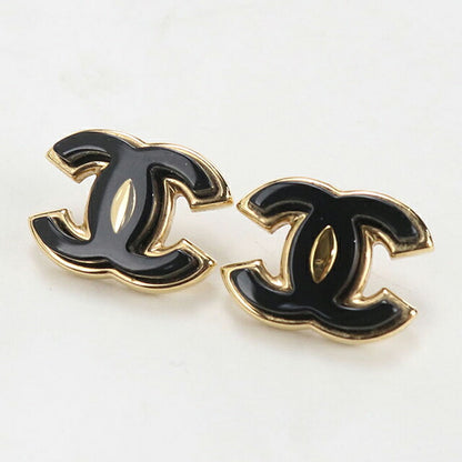 二手 CHANEL 耳环 女士品牌 CHANEL Coco Mark 黑色配饰 USDCH121446011