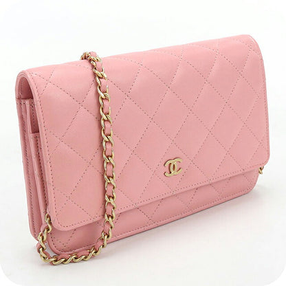 中古 シャネル チェーンウォレット レディース ブランド CHANEL マトラッセ  27754753 ピンク USDCH121716011