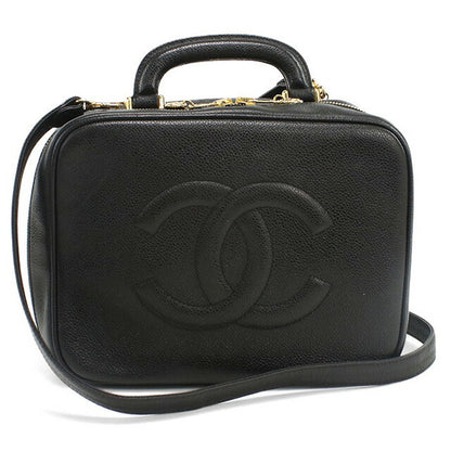 中古 シャネル バニティ-バッグ レディース ブランド CHANEL ココマーク 2WAYバニティバッグ A07061 ブラック バッグ USDCH79222011