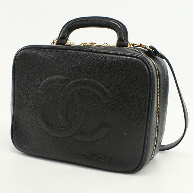 中古 シャネル バニティ-バッグ レディース ブランド CHANEL ココマーク 2WAYバニティバッグ A07061 ブラック バッグ USDCH79222011