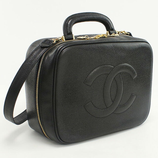 中古 シャネル バニティ-バッグ レディース ブランド CHANEL ココマーク 2WAYバニティバッグ A07061 ブラック バッグ USDCH79222011