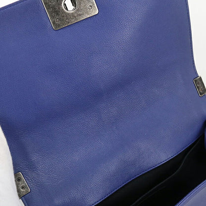 中古 シャネル 斜め掛け ショルダーバッグ レディース ブランド CHANEL ボーイシャネル チェーンショルダーバッグ A67086 ブルー バッグ USDCH92811011