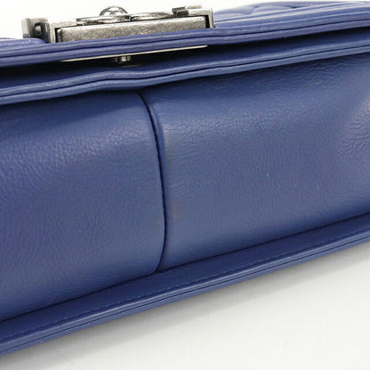 中古 シャネル 斜め掛け ショルダーバッグ レディース ブランド CHANEL ボーイシャネル チェーンショルダーバッグ A67086 ブルー バッグ USDCH92811011
