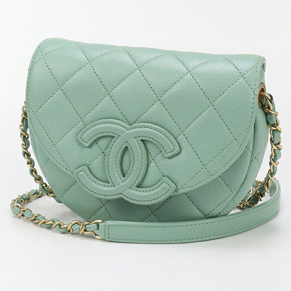 中古 シャネル 斜め掛け ショルダーバッグ レディース ブランド CHANEL チェーンショルダーバッグ GPJ845H7 グリーン バッグ USDCH93475011