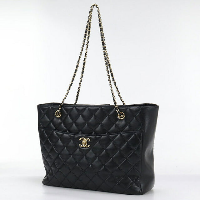 中古 シャネル ショルダーバッグ レディース ブランド CHANEL マトラッセ チェーン ブラック バッグ USDCH93813011