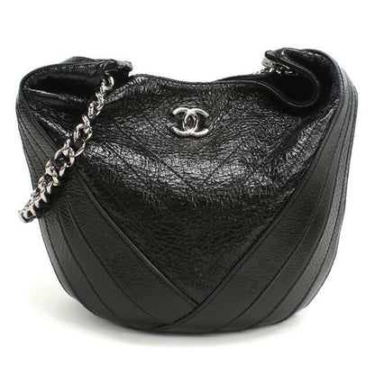 中古 シャネル ショルダーバッグ レディース ブランド CHANEL シェブロン チェーンショルダーバッグ 25737038 ブラック バッグ USDCH95030011