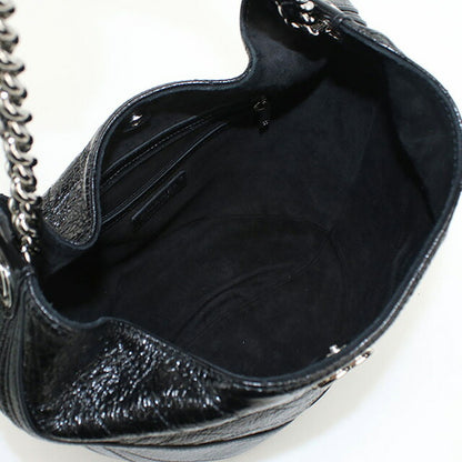 中古 シャネル ショルダーバッグ レディース ブランド CHANEL シェブロン チェーンショルダーバッグ 25737038 ブラック バッグ USDCH95030011