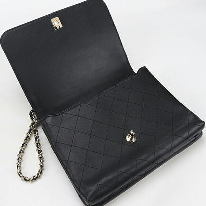 Used CHANEL handbag ladies brand CHANEL 2WAY black bag USDCH95160011