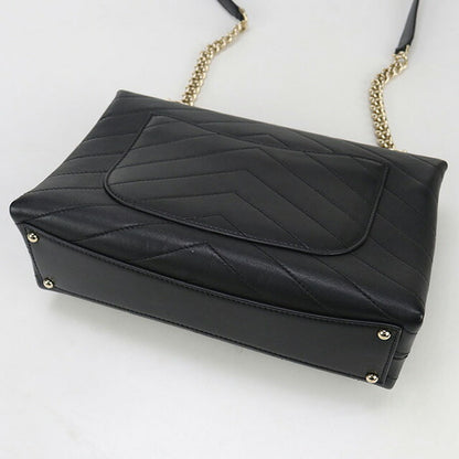 中古 シャネル 斜め掛け ショルダーバッグ レディース ブランド CHANEL シェブロン チェーン ブラック バッグ USDCH95266011