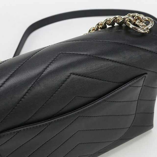 中古 シャネル 斜め掛け ショルダーバッグ レディース ブランド CHANEL シェブロン チェーン ブラック バッグ USDCH95266011