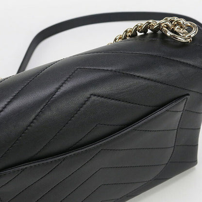 中古 シャネル 斜め掛け ショルダーバッグ レディース ブランド CHANEL シェブロン チェーン ブラック バッグ USDCH95266011