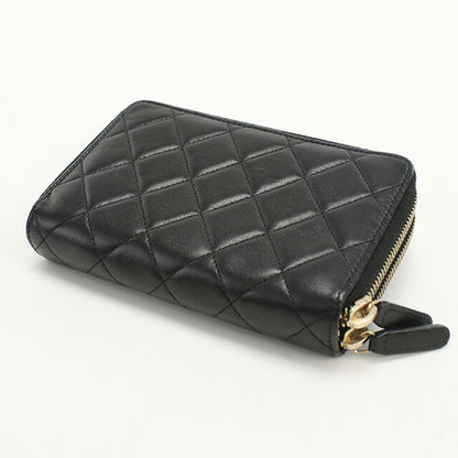 中古 シャネル 長財布ラウンドファスナー レディース ブランド CHANEL ラウンドWジップ ウォレット ブラック 財布 USDCH95448011