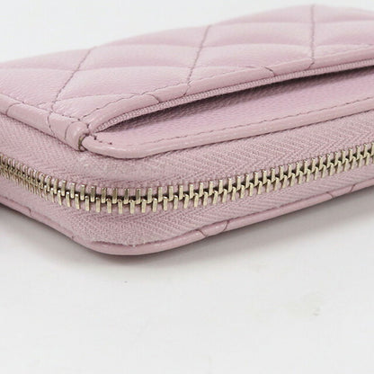中古 シャネル 小銭入れ レディース ブランド CHANEL マトラッセ ジップコインパース AP0216 ピンク 財布 USDCH95794011