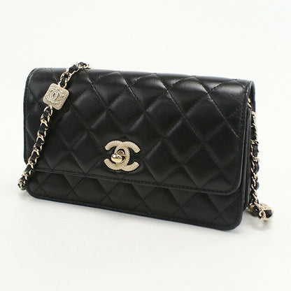 中古 シャネル チェーンウォレット レディース ブランド CHANEL マトラッセ ブラック 財布 USDCH95816011