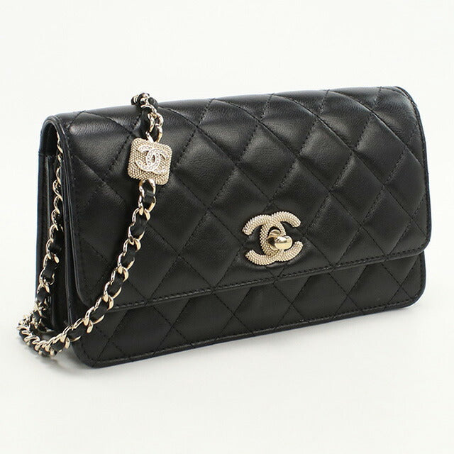 中古 シャネル チェーンウォレット レディース ブランド CHANEL
