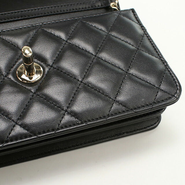 中古 シャネル チェーンウォレット レディース ブランド CHANEL マトラッセ ブラック 財布 USDCH95816011