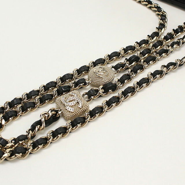 中古 シャネル チェーンウォレット レディース ブランド CHANEL マトラッセ ブラック 財布 USDCH95816011
