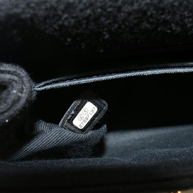 Used CHANEL handbag ladies brand CHANEL chevron 2WAY black bag USDCH96043011