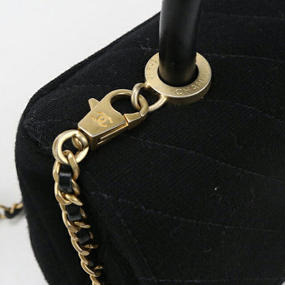 Used CHANEL handbag ladies brand CHANEL chevron 2WAY black bag USDCH96043011
