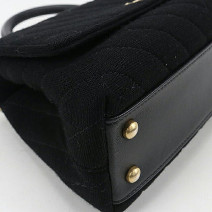 Used CHANEL handbag ladies brand CHANEL chevron 2WAY black bag USDCH96043011