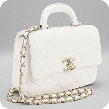 中古 シャネル ハンドバッグ レディース ブランド CHANEL マトラッセ 2WAY ホワイト バッグ USDCH96045011