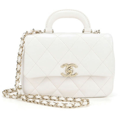 中古 シャネル ハンドバッグ レディース ブランド CHANEL マトラッセ 2WAY ホワイト バッグ USDCH96045011